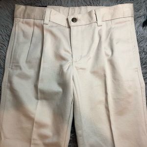 Chaps Boys School Approved Performance Pants 10 Husky Cement~NEW